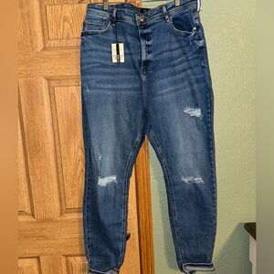 Plus Size River Island Aqua Balearic Sundown Jeans